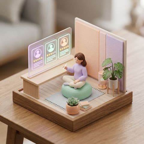 Avis vérifiés et profils transparents des thérapeutes